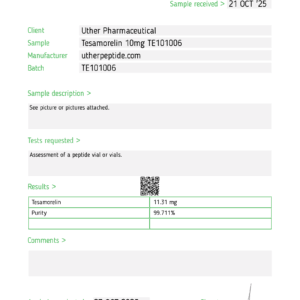 Alternative view of Tesamorelin - 10MG