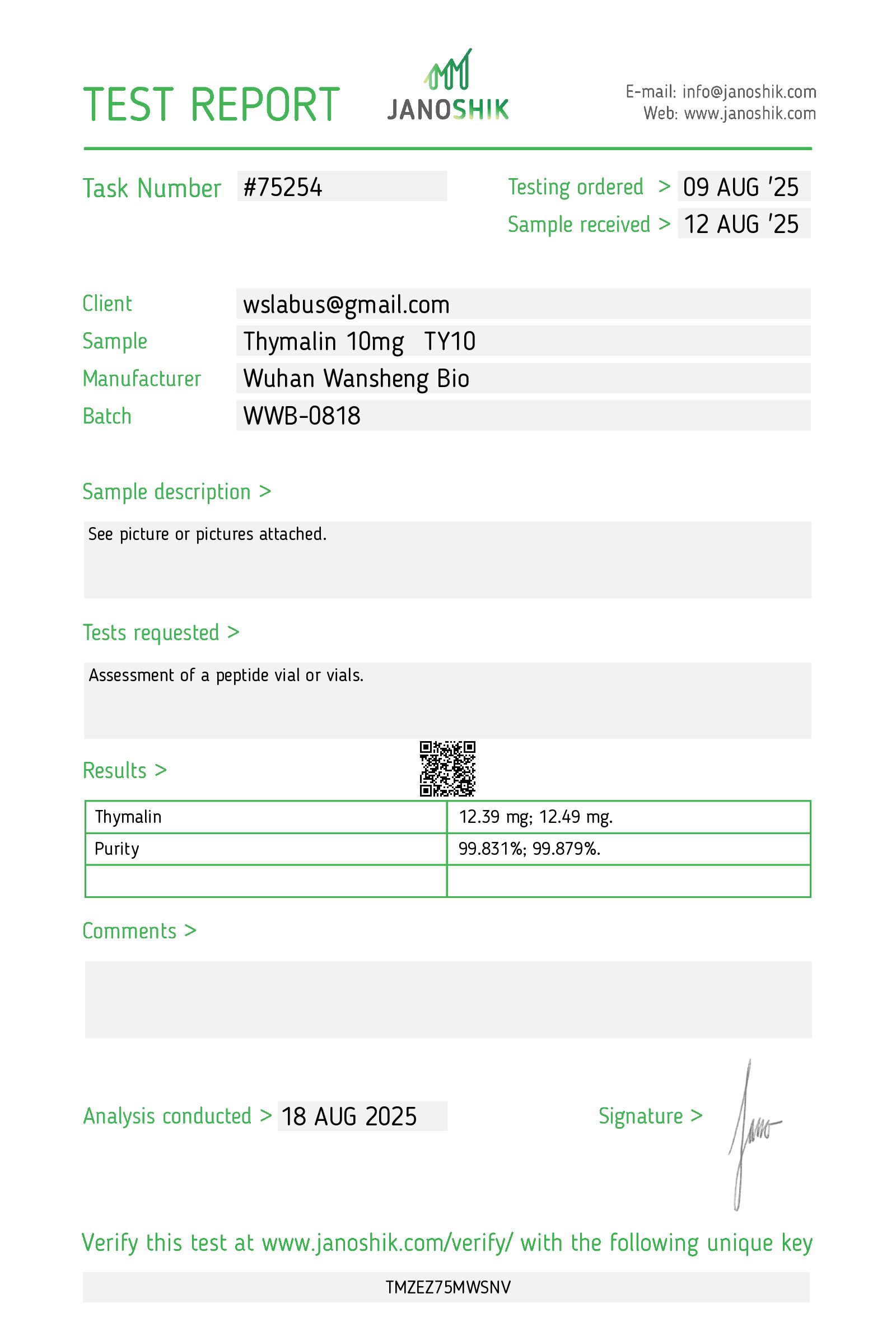 Thymalin - 10MG - Image 2